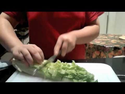 How to chop a salad
